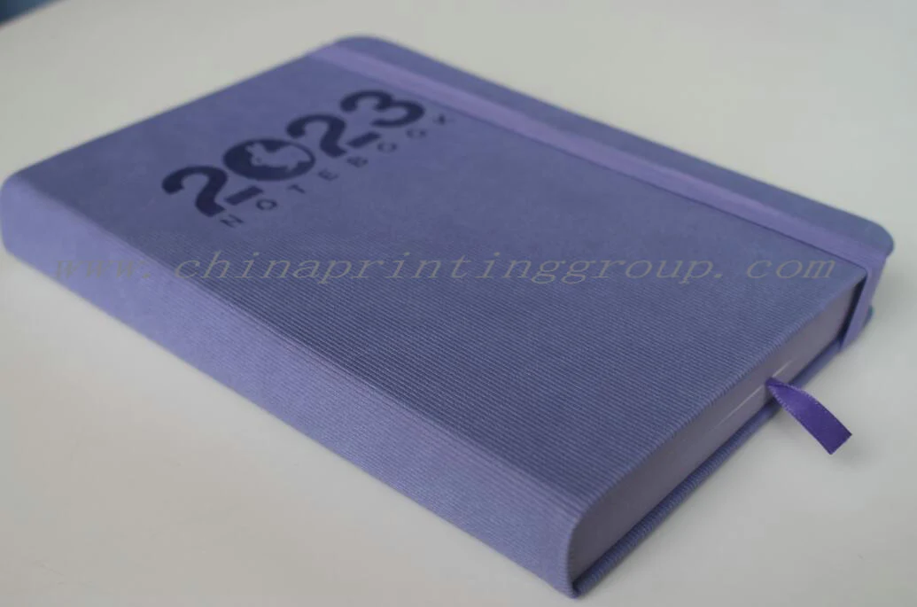 Leather planner with elastic closure and pen loop