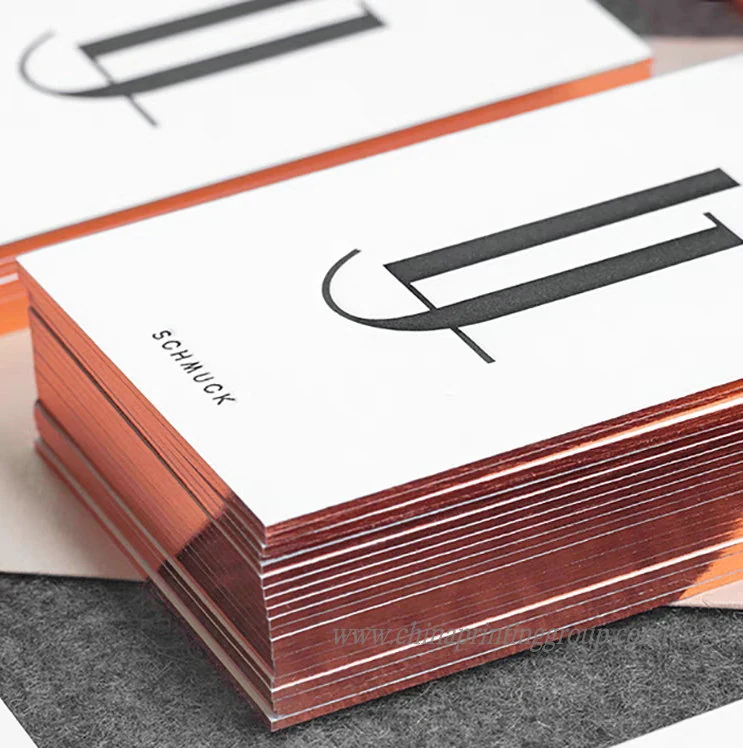 Fancy paper letterpress business card with spot UV detail