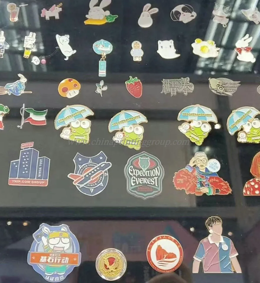 Cartoon anime enamel keychain with custom artwork