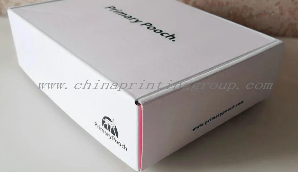 Custom mailer box with full colour printing on the inner face