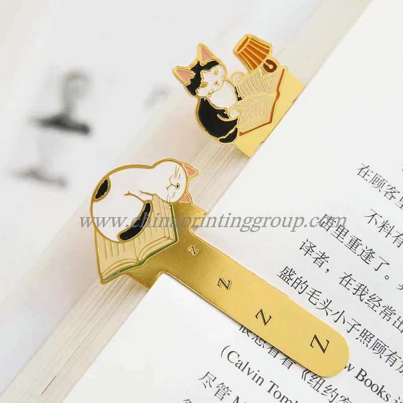 Laser cut metal bookmark showing intricate cut-out detail