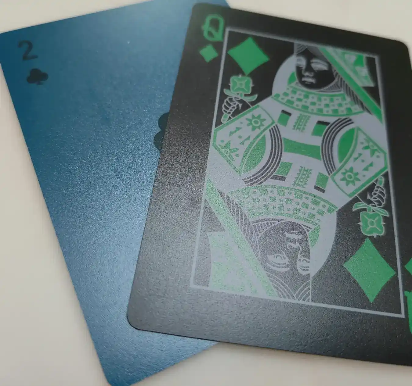 Promotional advertising playing cards with a company logo