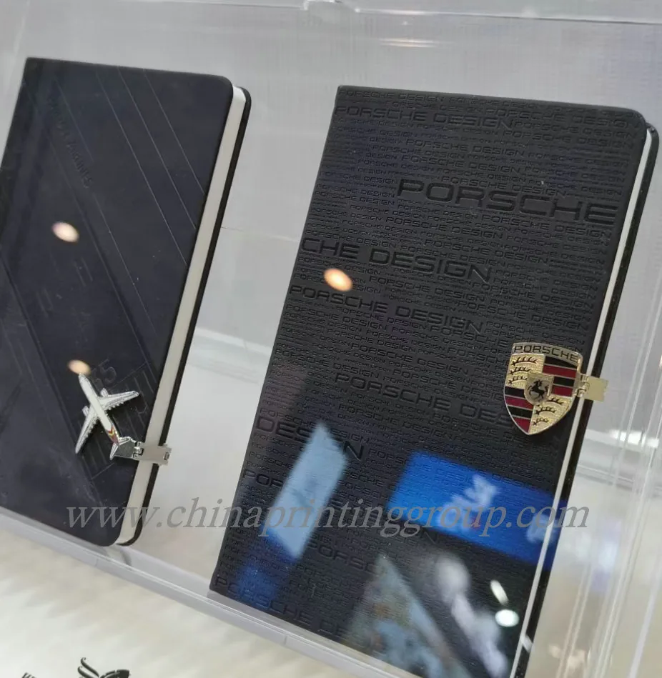 A5 PU leather custom notebook with magnetic buckle closure