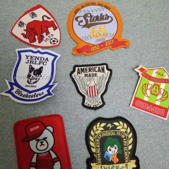 Printed cotton garment labels in natural colour