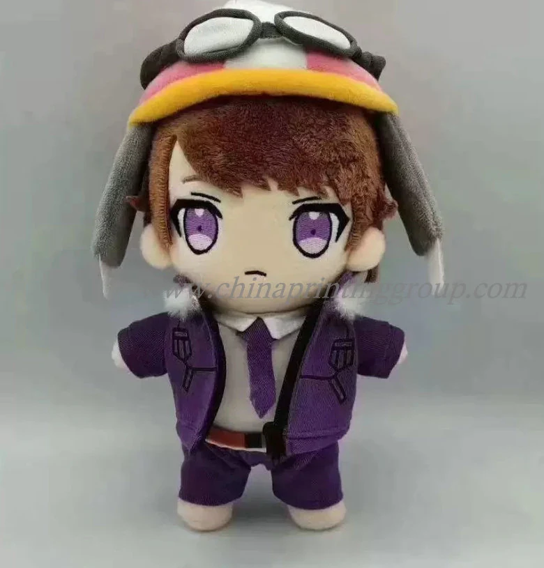 Plush dolls packed one per PP bag before cartoning