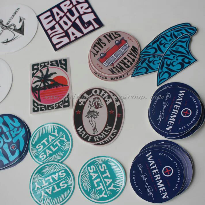 Hologram finished custom logo sticker close view