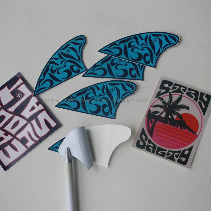 Durable logo stickers applied to product packaging