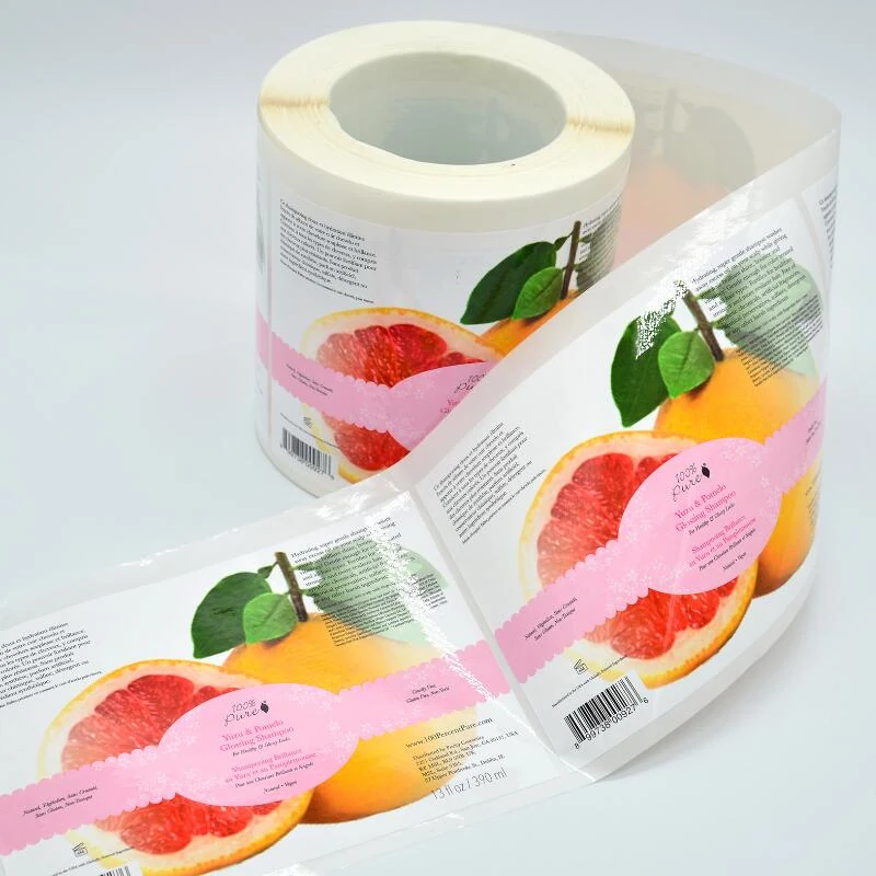 Die cut paper stickers in assorted shapes on a roll