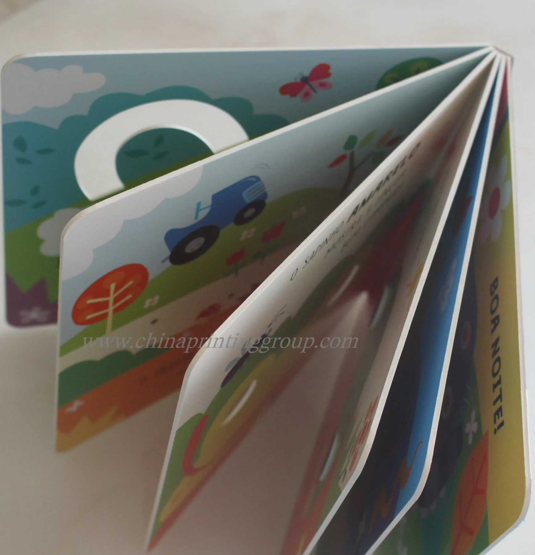 Eco-friendly paper board books packed for shipment