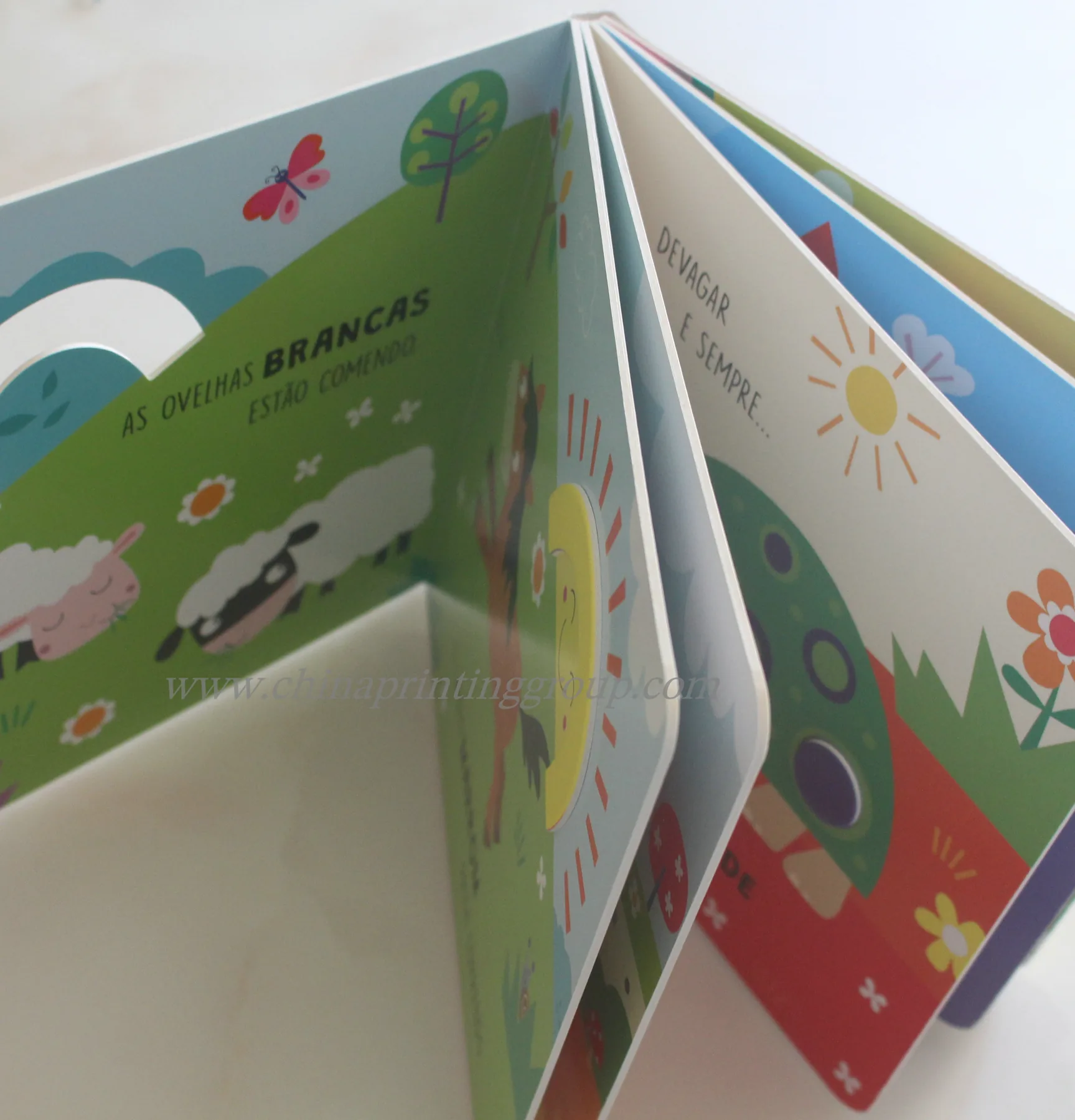 Stack of personalised board books with rounded spines