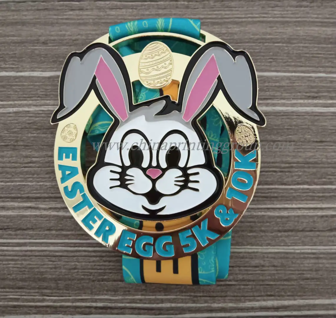 Range of plating finishes on custom metal badges