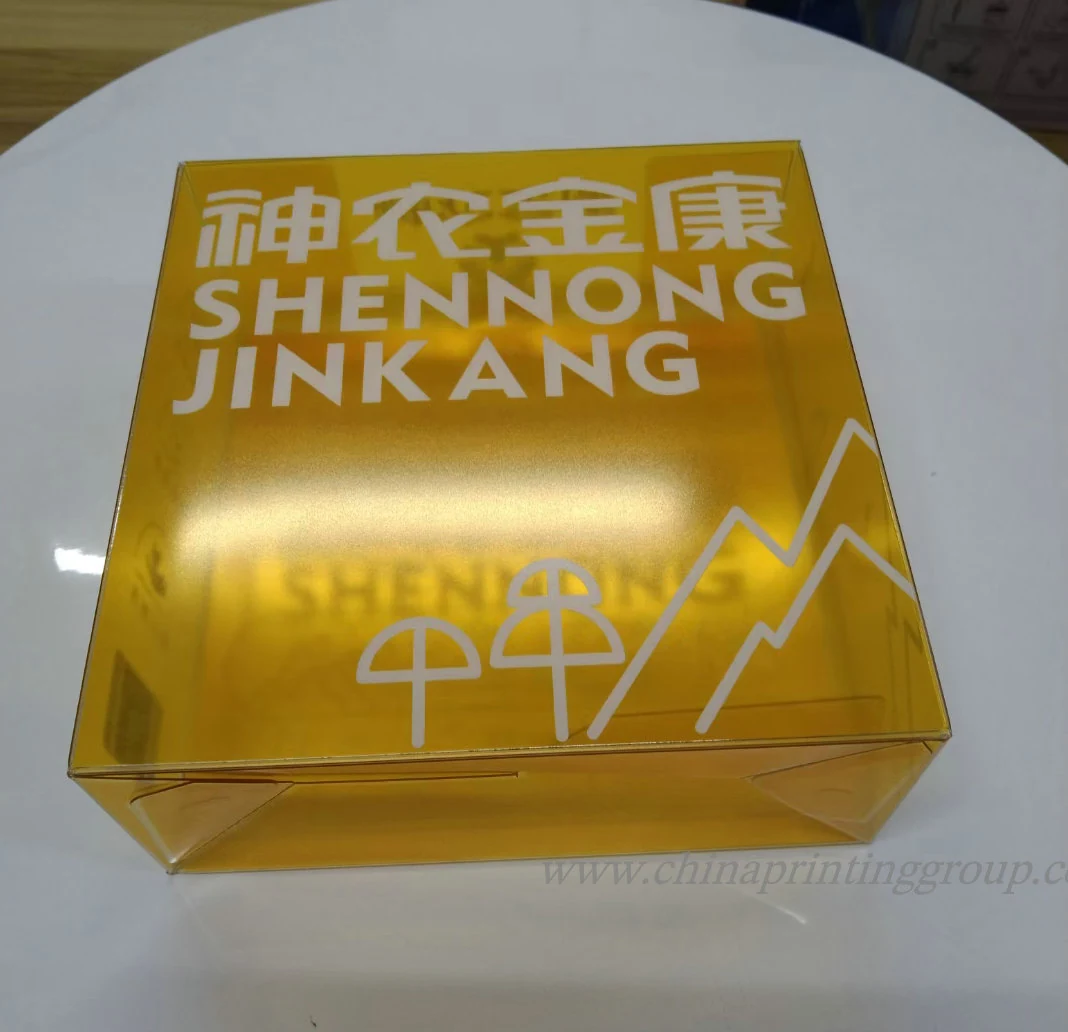Close view of a clear plastic box edge showing sheet thickness