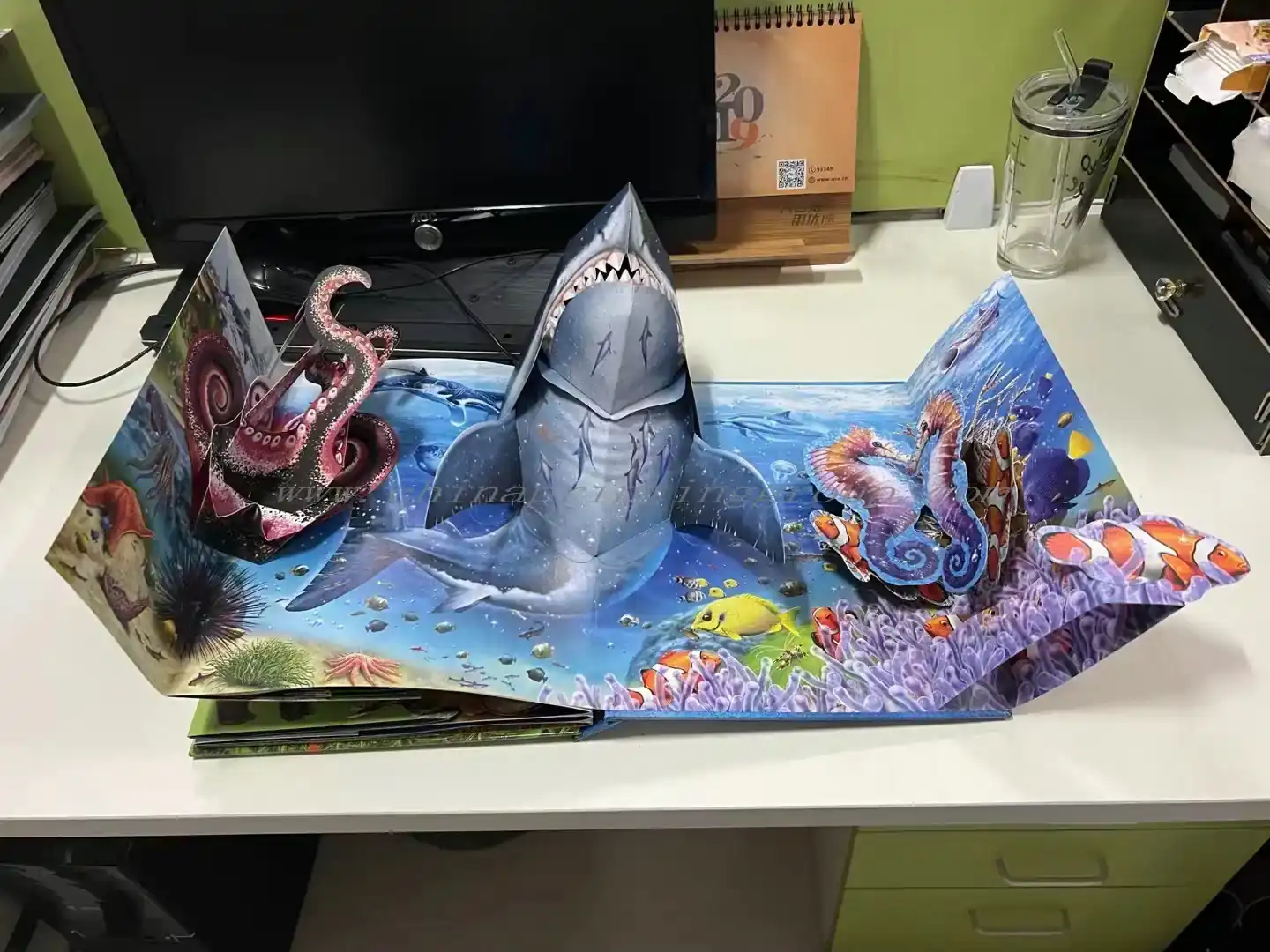 Stack of custom pop up books for publishing