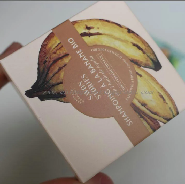 Retail display box holding multiple printed soap bar cartons