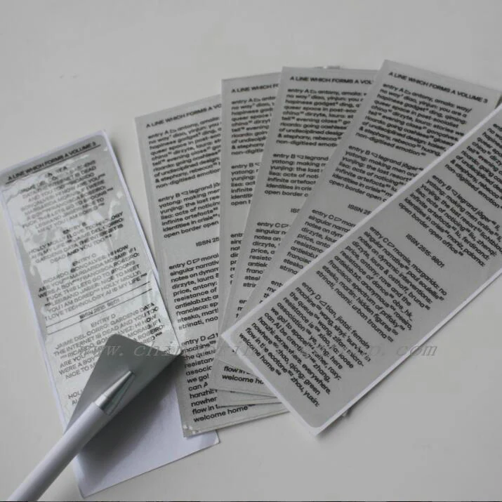 Reflective vinyl sticker showing light return under a bright source