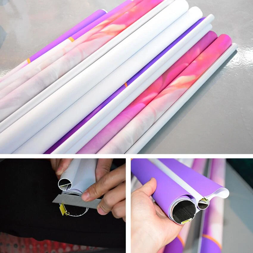 Aluminium roll screen base of a retractable banner stand
