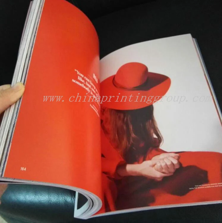 Glossy laminated softcover fashion magazine cover
