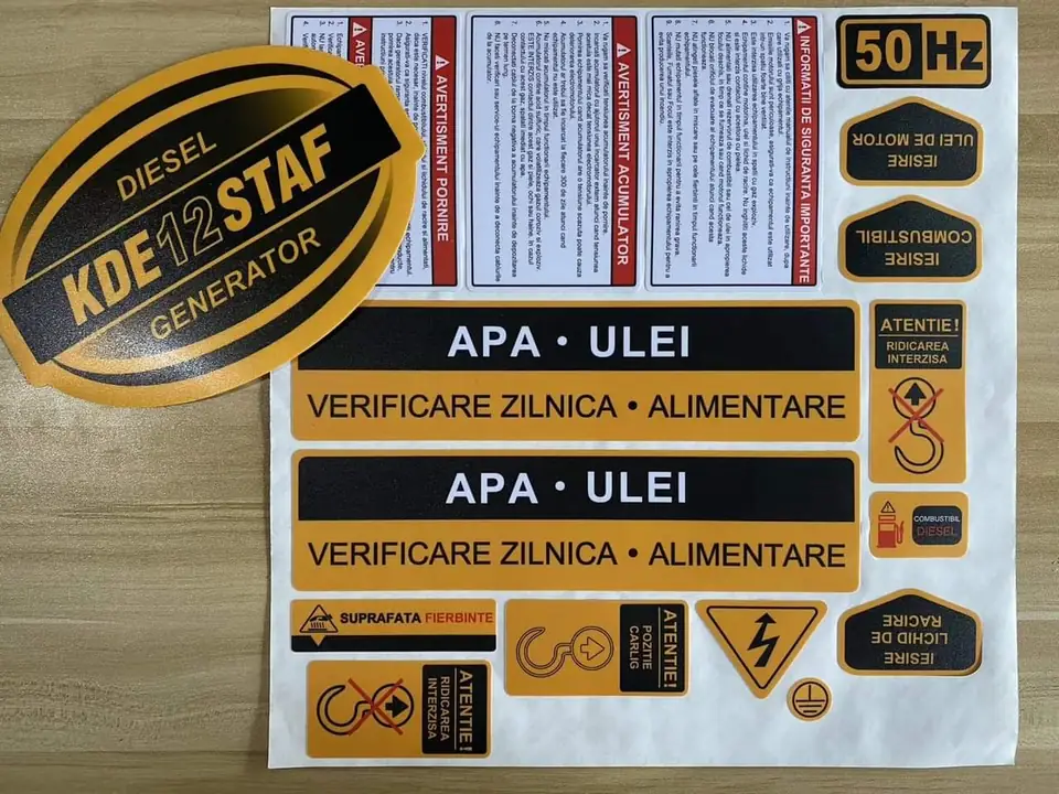 PC panel overlay label with silkscreen printed control legend