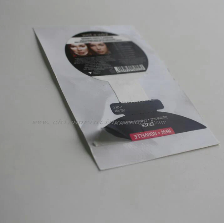 Customised waterproof 2 layer label sticker pages with printed logo