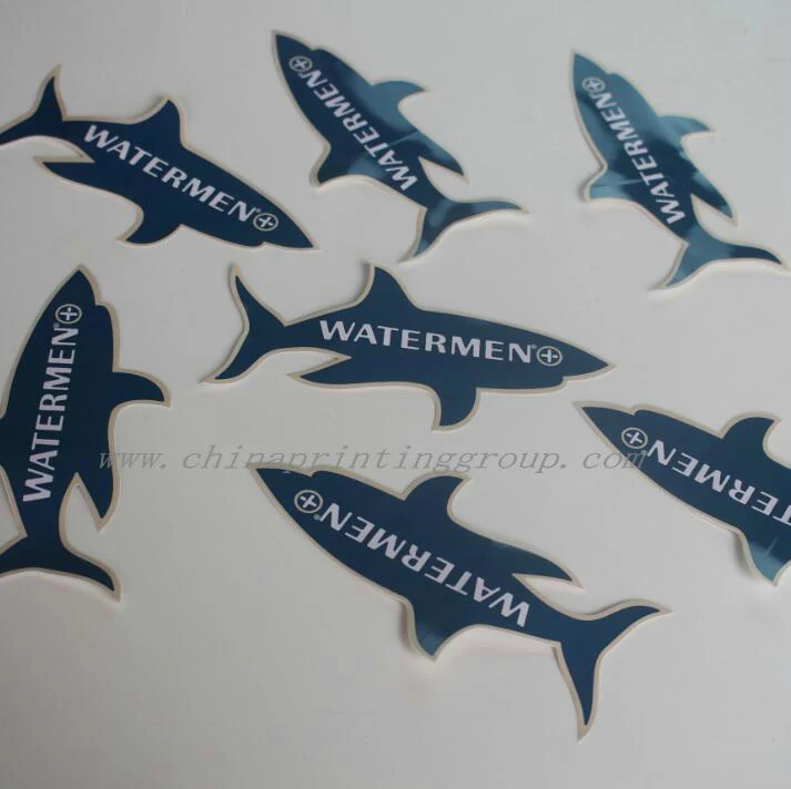 Waterproof bulk printed labels applied to product packaging