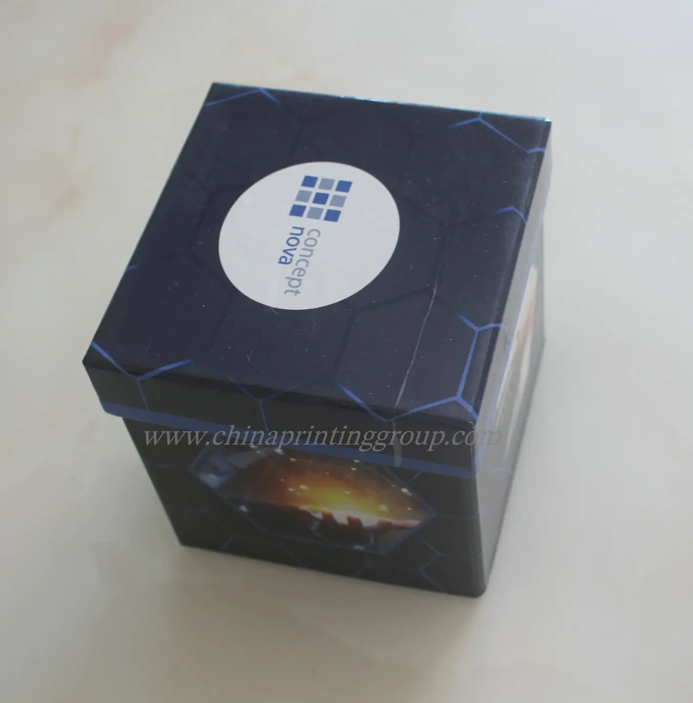 Custom logo printed sticky note pad at 3 by 3 inch size