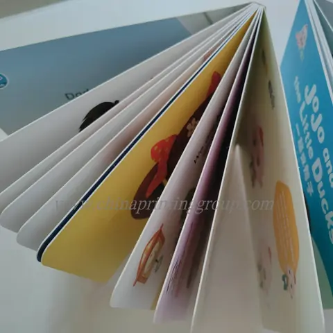 Custom printed children board book with hardback colour cover
