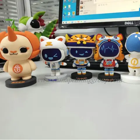 Custom 3D cartoon PVC dolls moulded to a client design