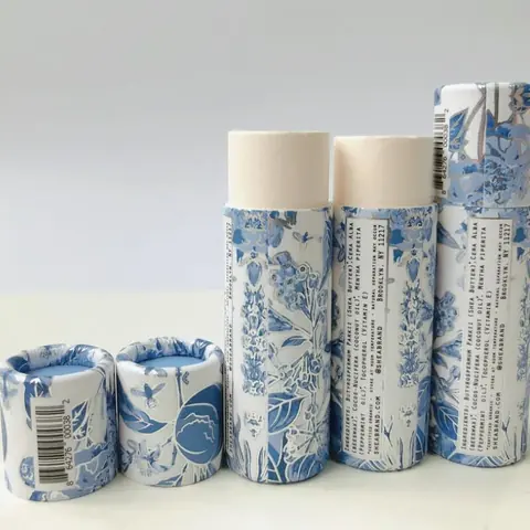 Cardboard container custom design cylinder paper tube packaging for cosmetics