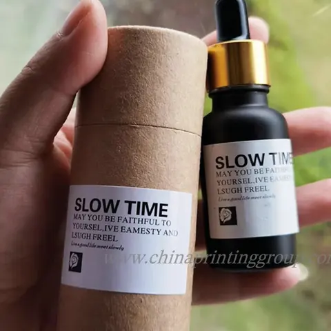 Kraft paper tubes for 5ml to 100ml essential oil glass dropper bottles