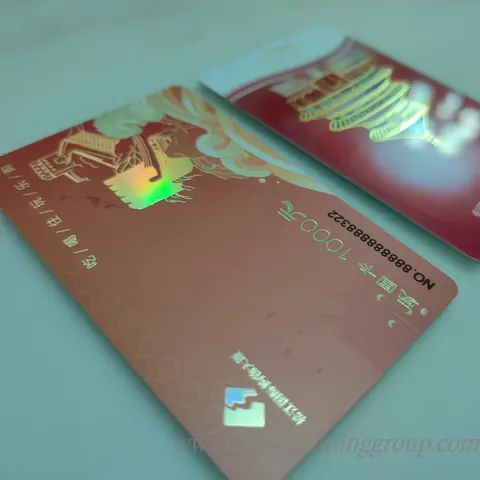 Custom printed plastic PVC business cards with full colour logo