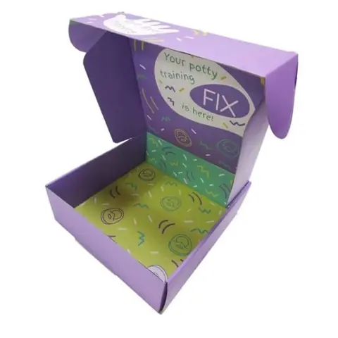 Corrugated print packaging box with custom printing for shipping