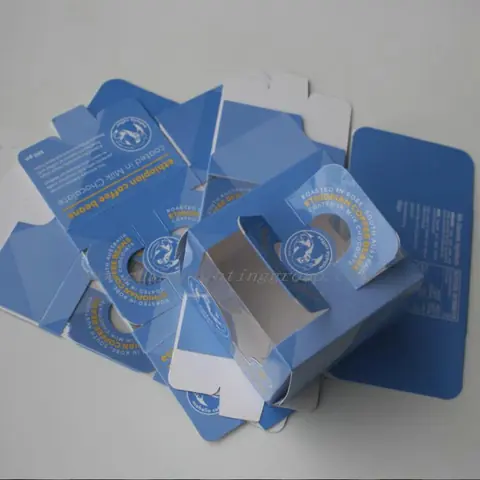 Wholesale square custom printed coffee box with transparent window