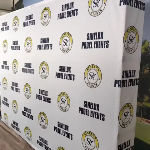 Large format promotional banner printed in full colour