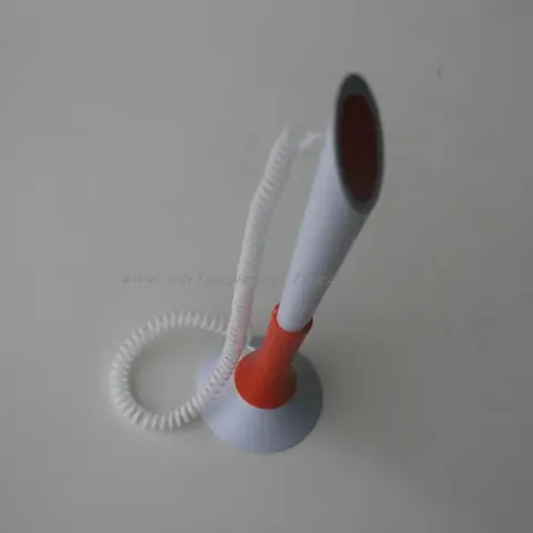 Desk counter ball pen with round holder base and chain