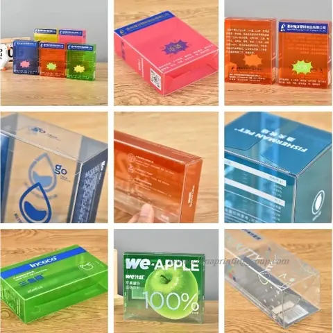 Custom clear plastic PVC gift packaging box for macarons
