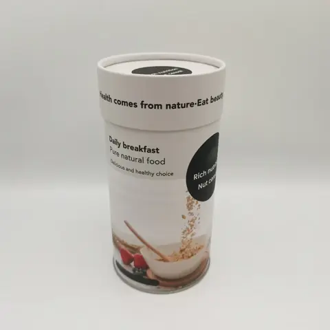 Eco friendly paper tube packaging with small hole shaker lid