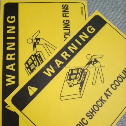 Frosted waterproof PC label stickers printed with custom logo