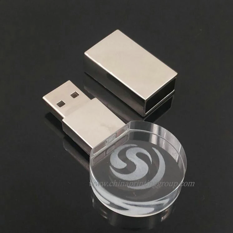Branded USB flash drive packed in a gift box