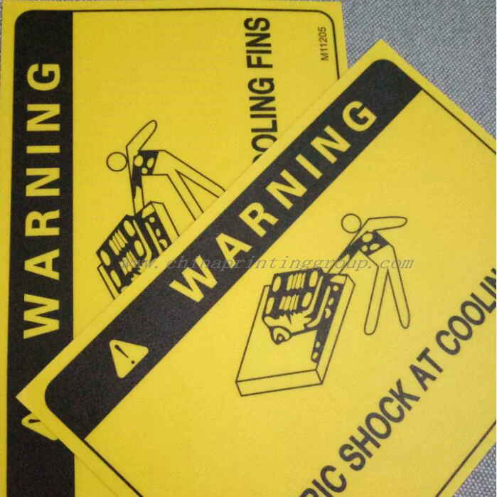 Frosted waterproof PC label stickers printed with custom logo
