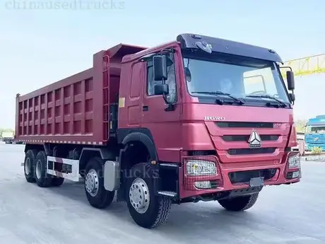 Used HOWO 12 Wheel Dump Truck 371/400/420HP for export from China Used Trucks