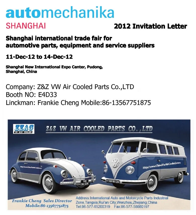 ZZAC Meeting you at Automechanika Shanghai2012 Dec