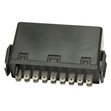 24V 18-pin electronic alarm flasher unit for MERCEDES-BENZ 0035445032 with black moulded housing and flat blade terminals