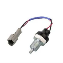 Brake light switch for ISUZU 1-82440054-0 with M18X1.5 thread and 27mm spanner size, black moulded housing and metal threaded body