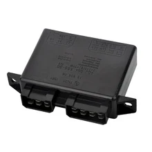 24V 13-pin electronic flasher relay assy for VOLVO 1593506 with black moulded housing and flat blade terminals