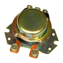 24V 100A battery switch relay assembly 3736010-50A with black moulded housing and 10 flat blade terminals
