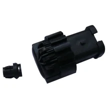 24V cabin lift sensor for MAN 81255200214 with black moulded housing and metal actuator rod