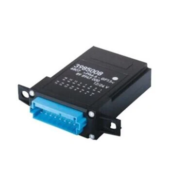 24V 16-pin electronic flasher relay assy for Volvo 3985008 with black moulded housing and flat blade terminals