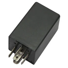 24V 5-pin black auto flasher unit for YUTONG bus with flat blade terminals and standard size housing