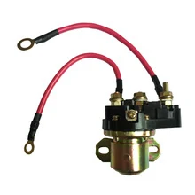 24V 100A decelerating starter relay for MITSUBISHI with black moulded housing and flat blade terminals
