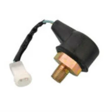Brake lamp switch for MITSUBISHI FUSO MC841493 FN527 with NPT1/4 thread and 29mm spanner size, black metal body and push rod